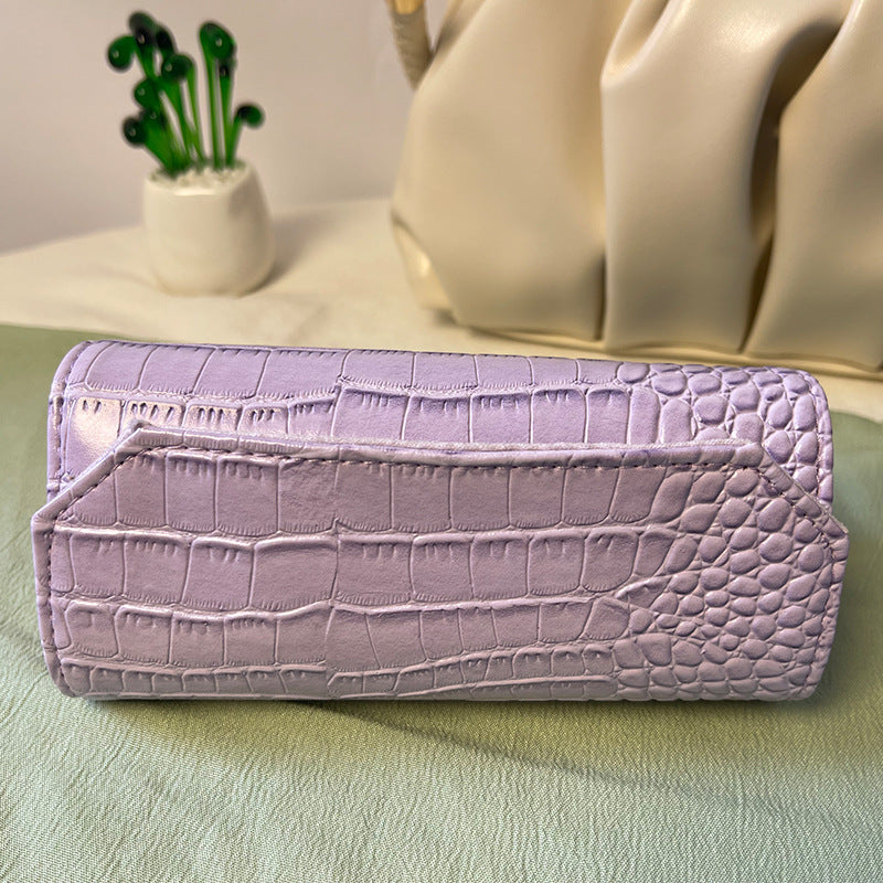 Roll Up Travel Jewelry Organizer Leather Multiple Colors