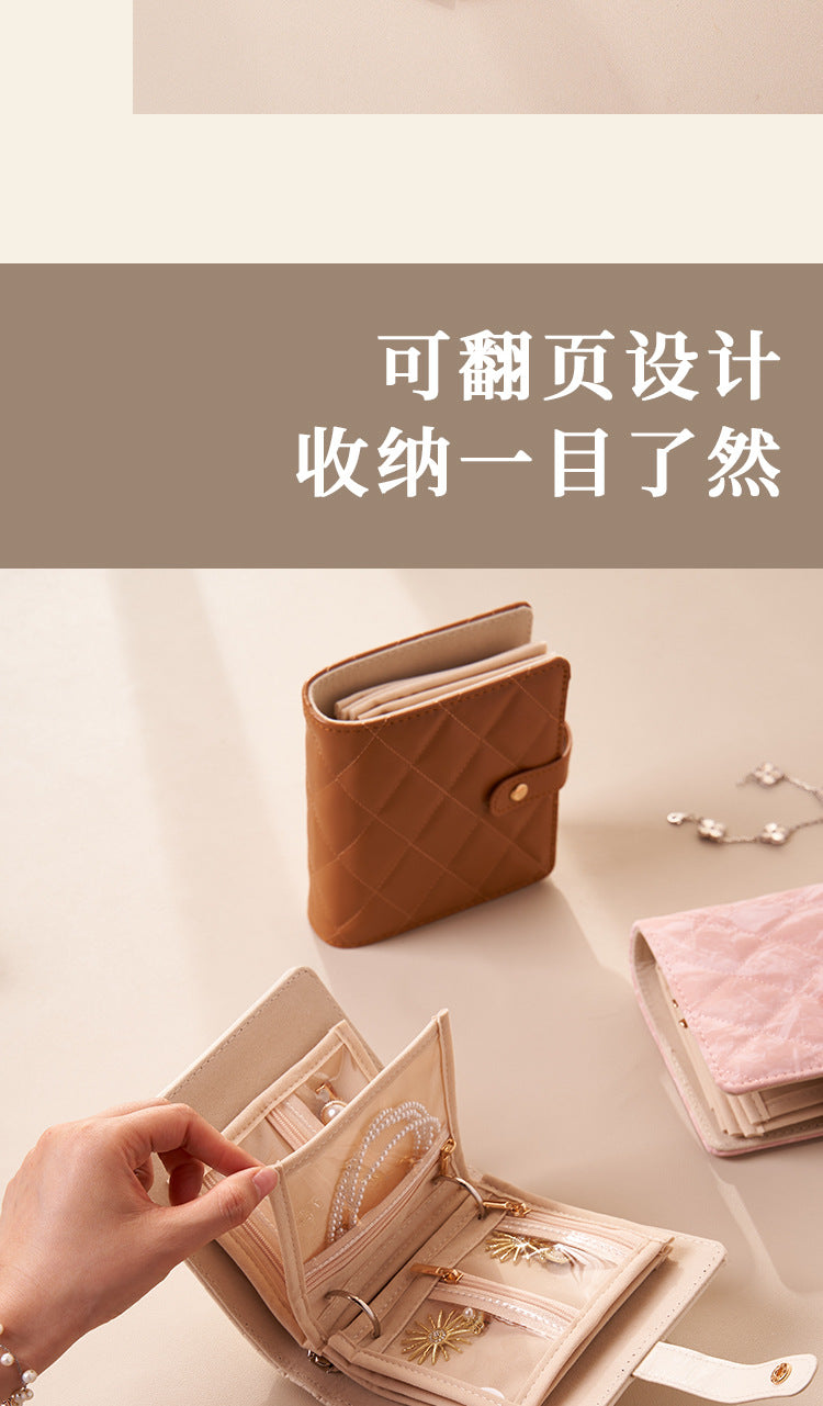 Book Style Jewelry Organizer Case Portable