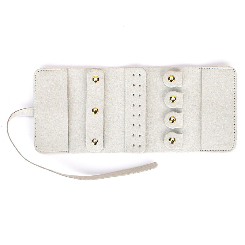 Travel Roll Up Jewelry Organizer Pouch Multiple Colors