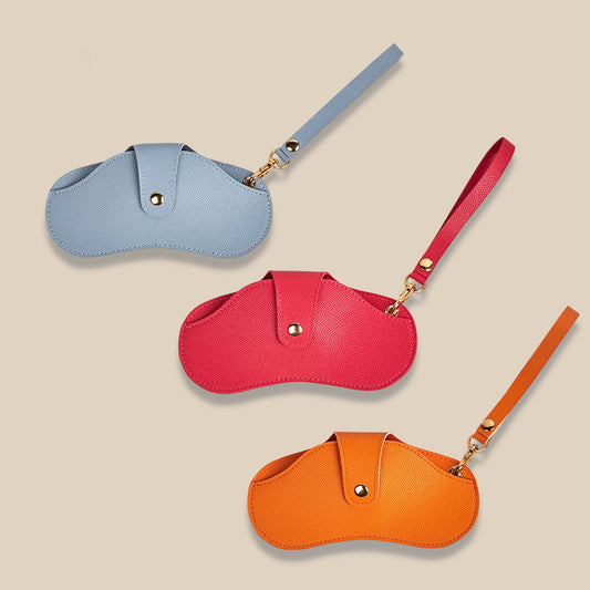Portable PVC Sunglasses Case with Handle Multiple Colors