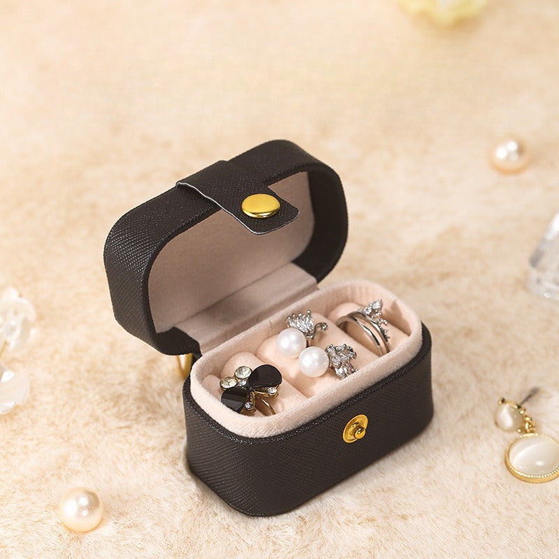 Mini Portable Dust Proof Jewelry Box Multiple Colors