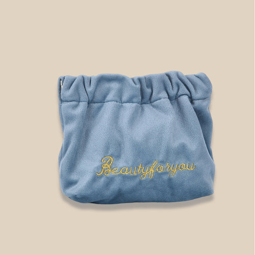 Velvet Cable Earphone Pouch Auto Close Pouch Multiple Colors