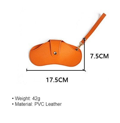 Portable PVC Sunglasses Case with Handle Multiple Colors