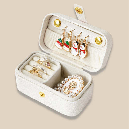 Simple Travel Jewelry Box for Rings Earrings Lipstick