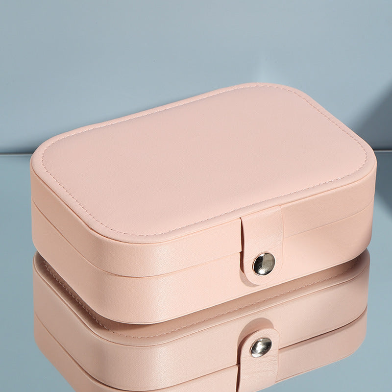 PU Earring Necklace Jewelry Box Portable