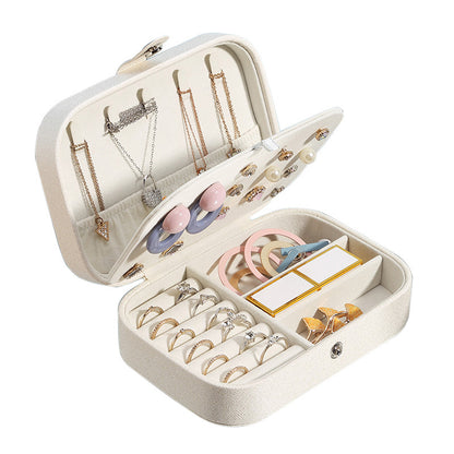 PU Earring Necklace Jewelry Box Portable
