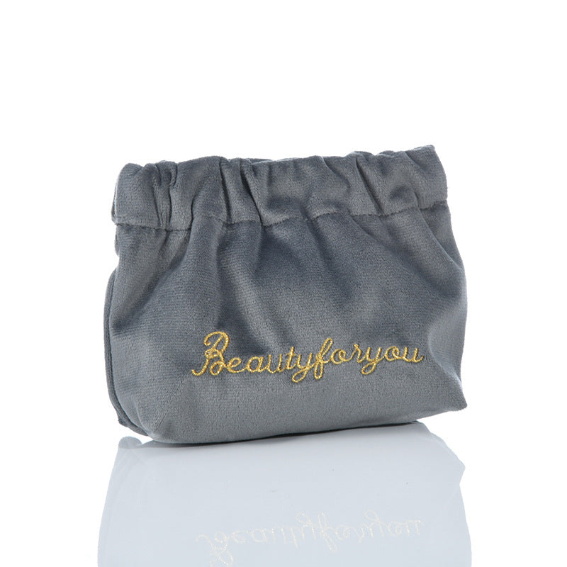 Velvet Cable Earphone Pouch Auto Close Pouch Multiple Colors
