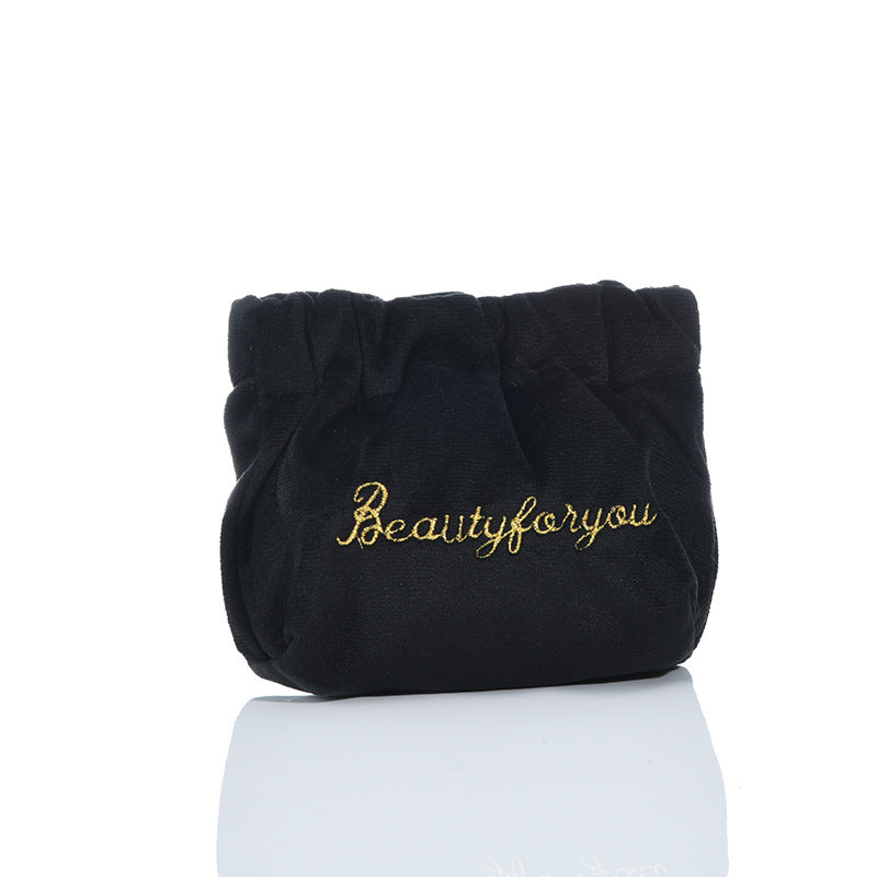 Velvet Cable Earphone Pouch Auto Close Pouch Multiple Colors