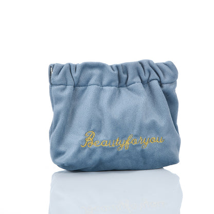 Velvet Cable Earphone Pouch Auto Close Pouch Multiple Colors
