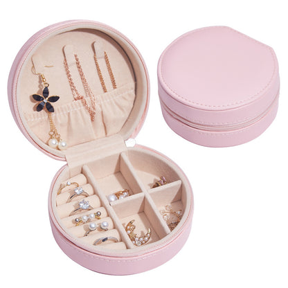 Creative PU Leather Minimalist Jewelry Box Portable
