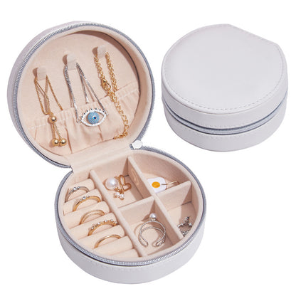 Creative PU Leather Minimalist Jewelry Box Portable