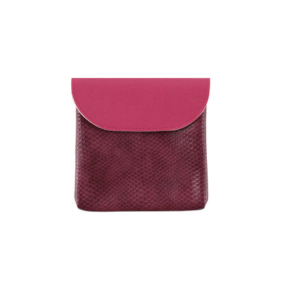 Stylish Snake Print PU Leather Mini Card Wallet