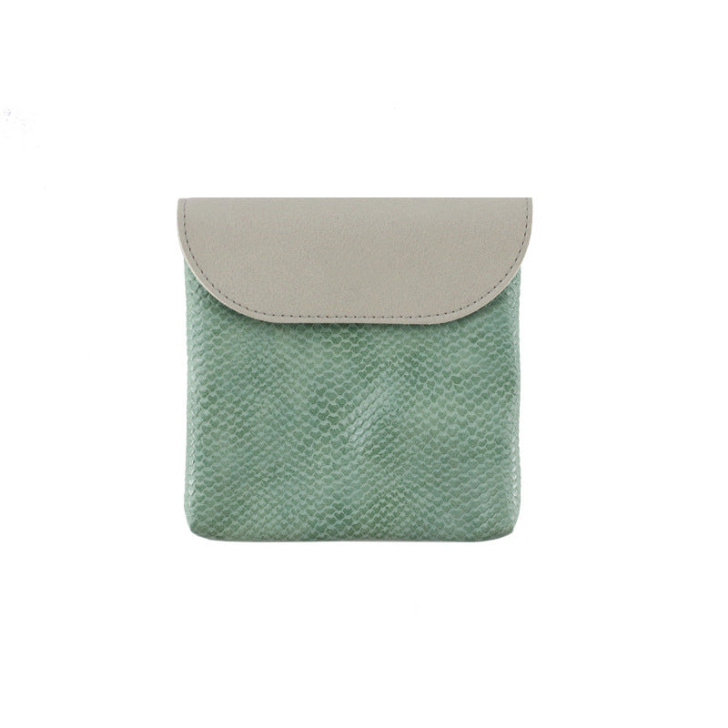 Stylish Snake Print PU Leather Mini Card Wallet