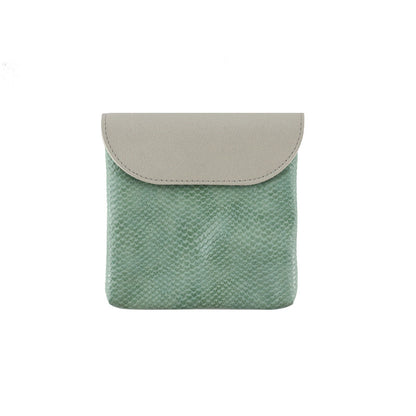Stylish Snake Print PU Leather Mini Card Wallet