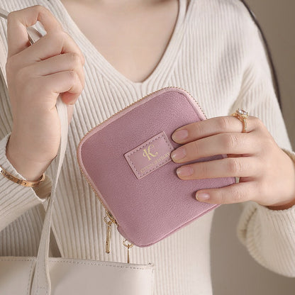 Double Layer Velvet Jewelry Pouch Portable Handheld