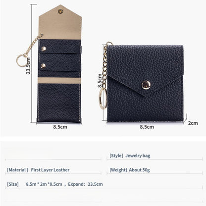 Luxury Genuine Leather Multi Function Jewelry Pouch