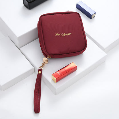 Portable Zipper Makeup Pouch Travel Cosmetic Bag