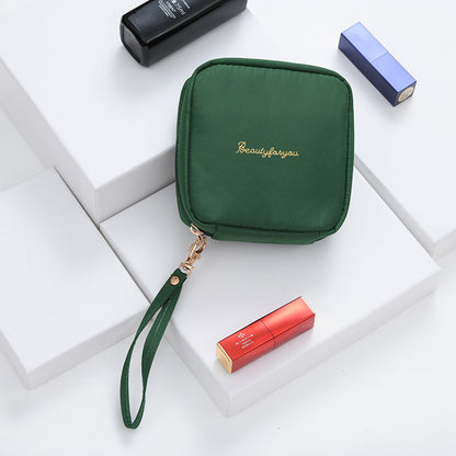 Portable Zipper Makeup Pouch Travel Cosmetic Bag