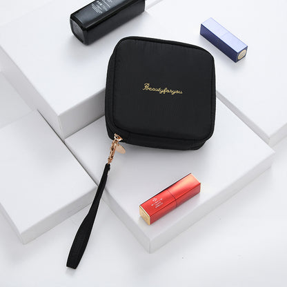 Portable Zipper Makeup Pouch Travel Cosmetic Bag