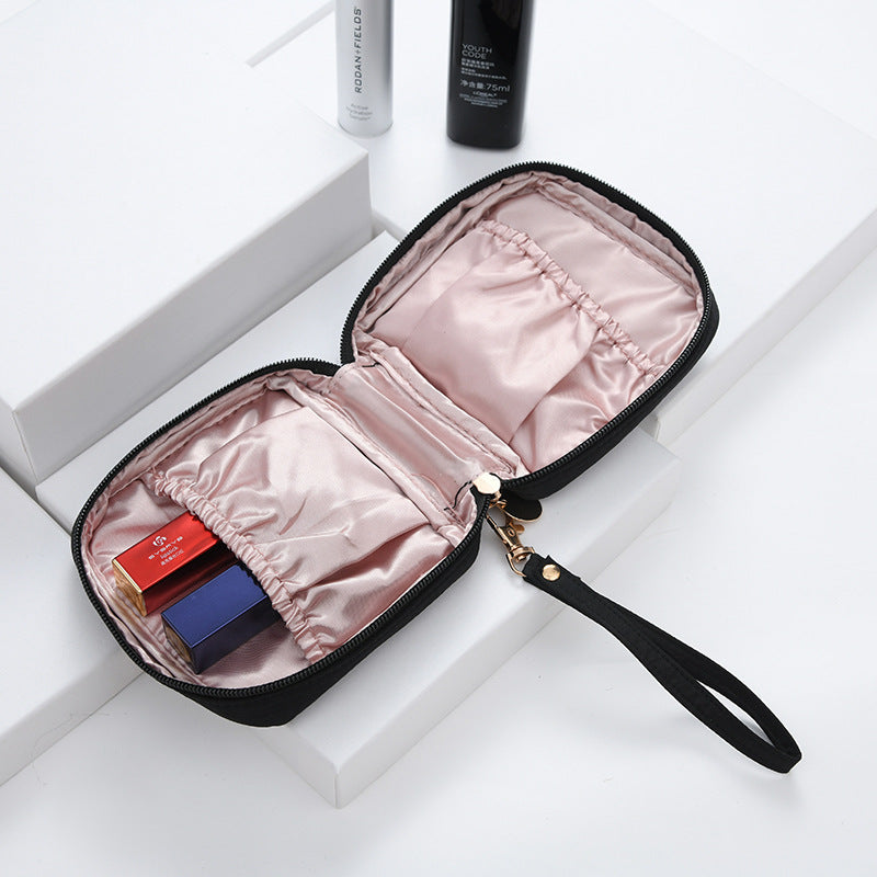 Portable Zipper Makeup Pouch Travel Cosmetic Bag