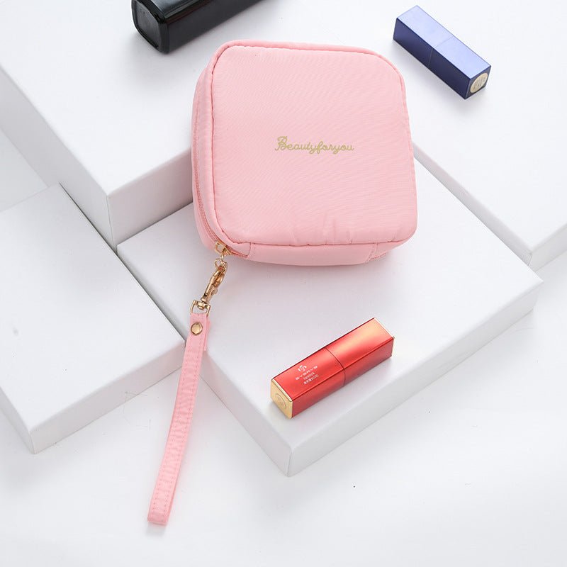 Portable Zipper Makeup Pouch Travel Cosmetic Bag