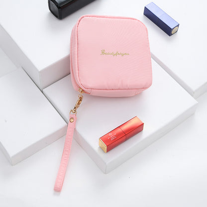 Portable Zipper Makeup Pouch Travel Cosmetic Bag