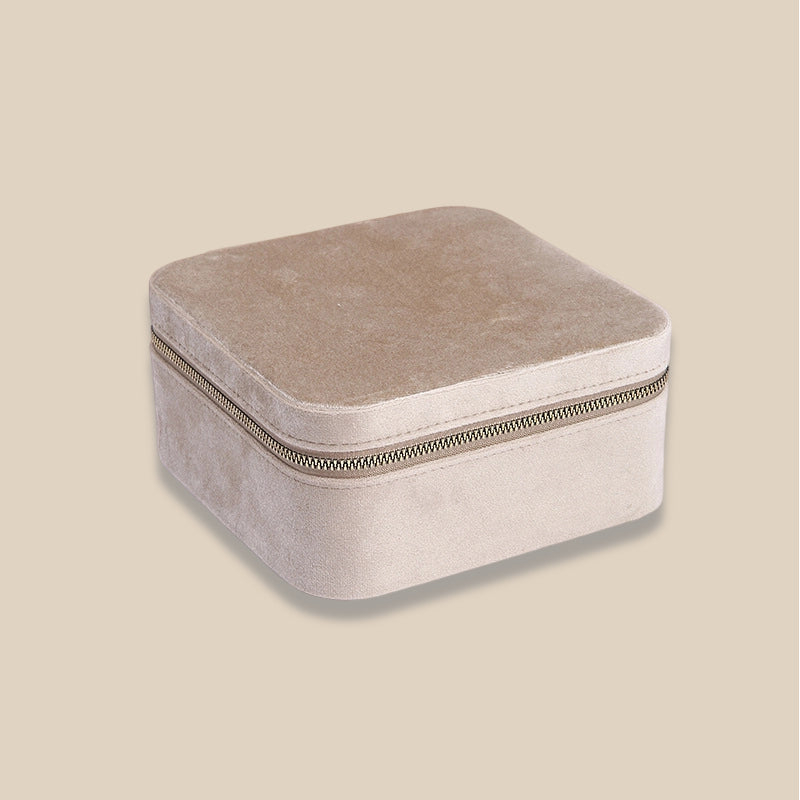 Fashion Retro Velvet Multi Function Jewelry Box Travel
