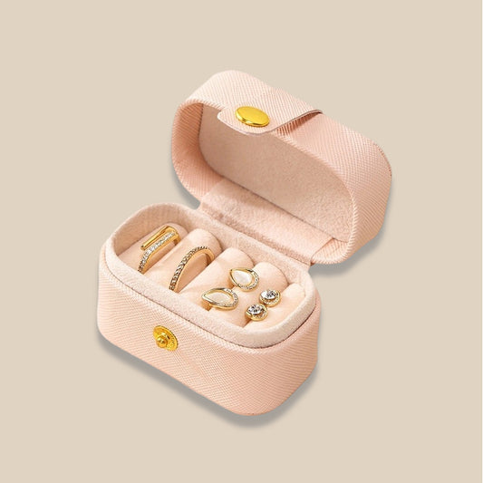 Mini Portable Dust Proof Jewelry Box Multiple Colors