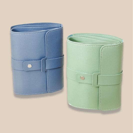 PU Multi Use Portable Travel Jewelry Pouch Multiple Colors