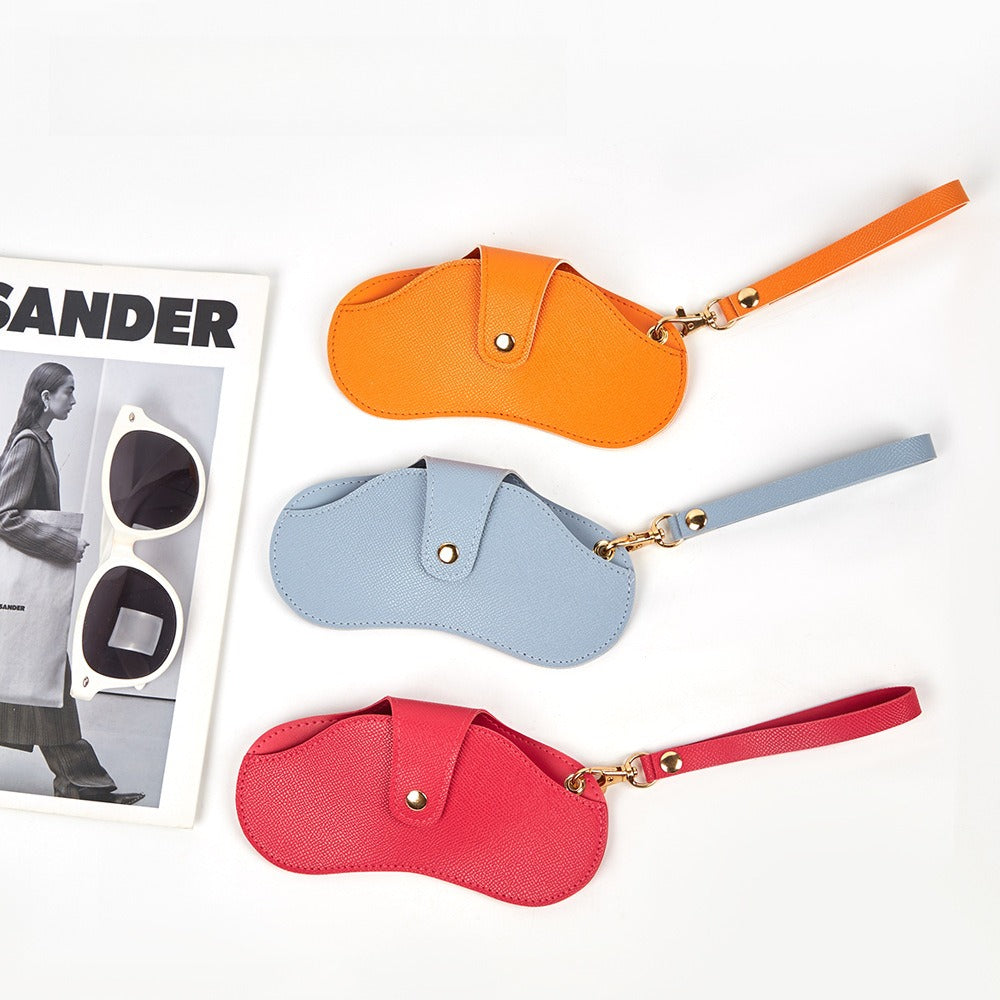 Portable PVC Sunglasses Case with Handle Multiple Colors