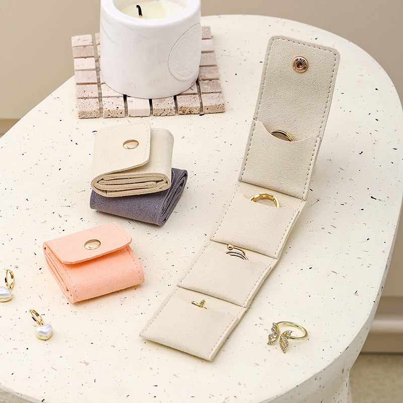 Portable Travel Handheld Jewelry Pouch Multiple Colors