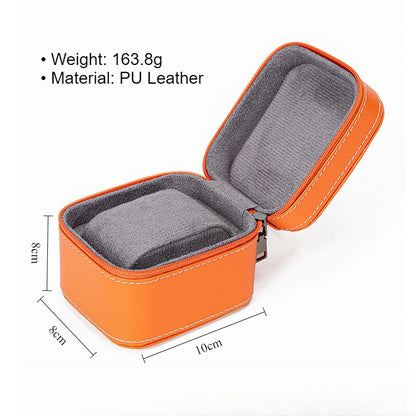 PU Round Corner Zipper Watch Case Multiple Colors