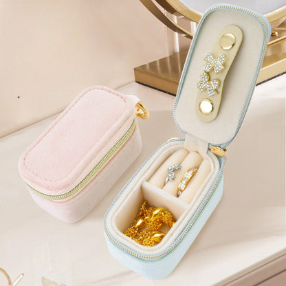 Hanging Keychain Jewelry Box Travel Mini Cute Velvet