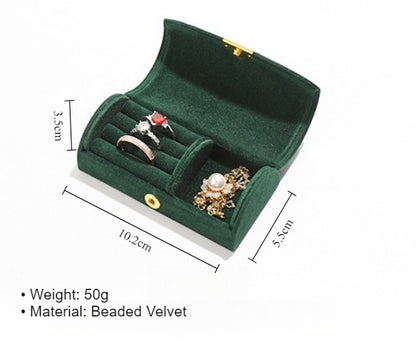 Ultra Light Beaded Velvet Travel Jewelry Pouch