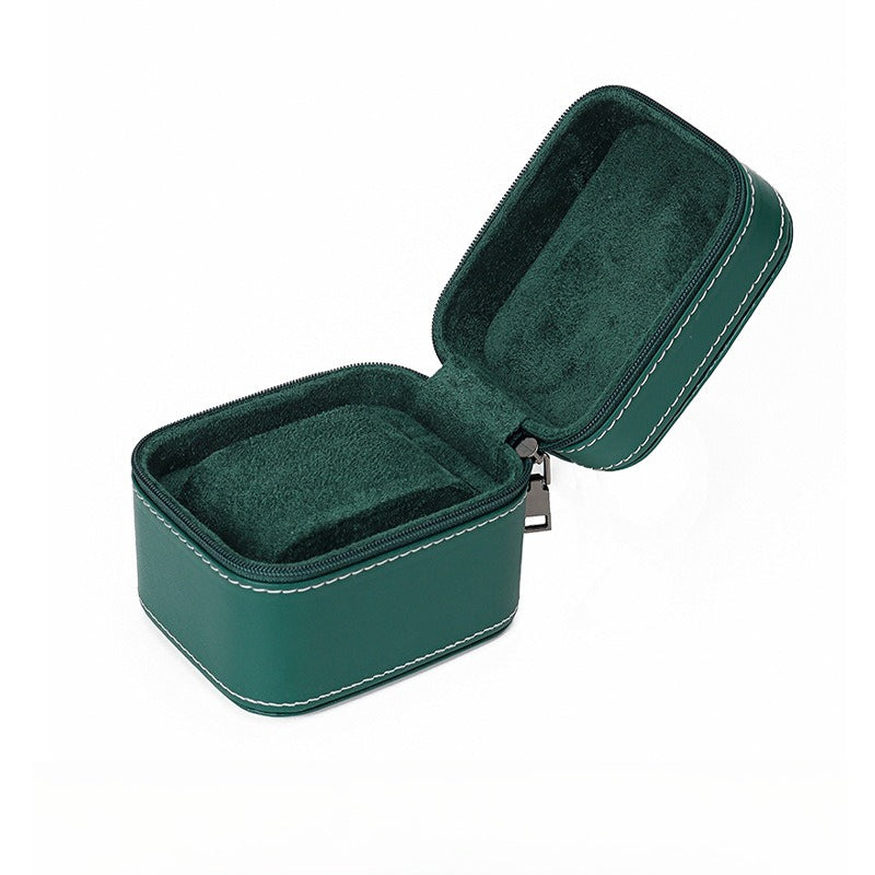 PU Round Corner Zipper Watch Case Multiple Colors