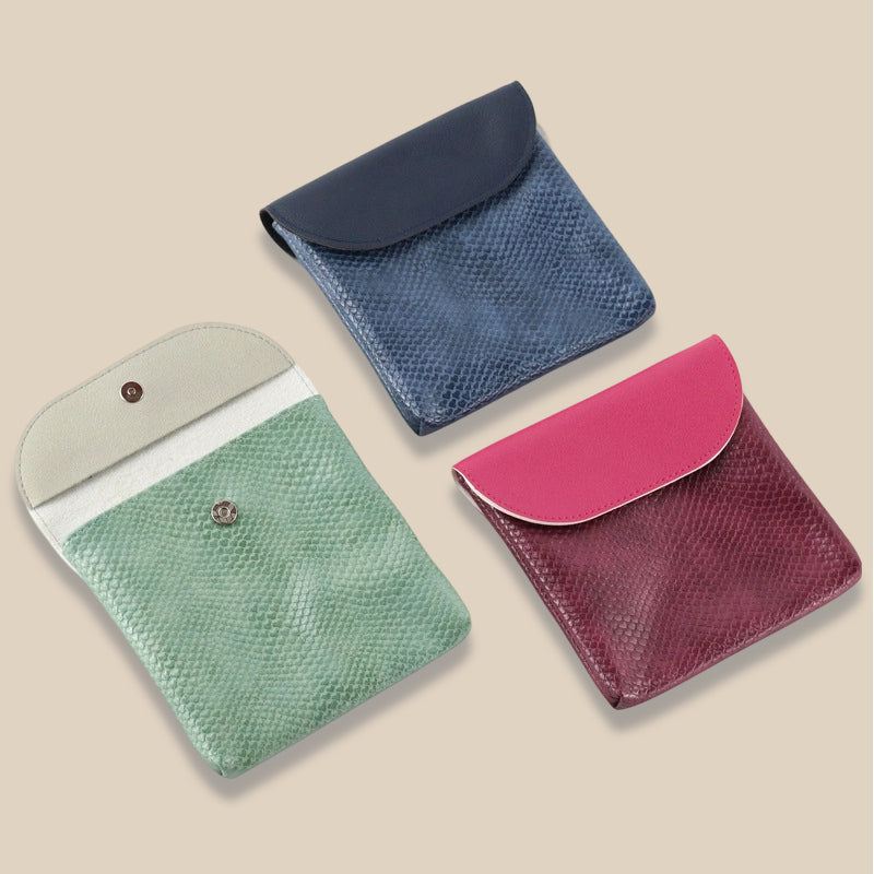 Stylish Snake Print PU Leather Mini Card Wallet