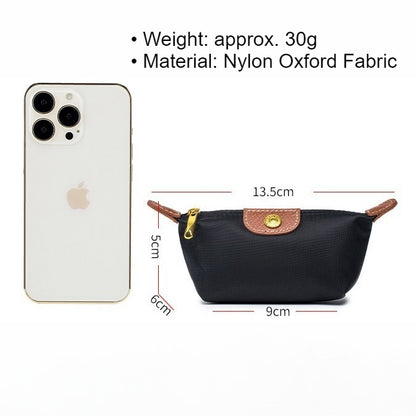 Mini Portable Nylon Pouch Wallet Multiple Colors