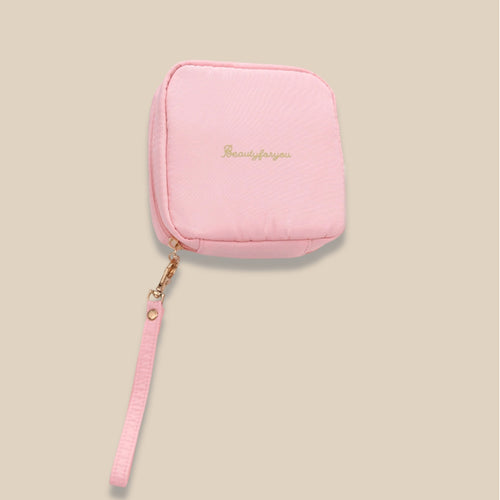 Portable Zipper Makeup Pouch Travel Cosmetic Bag