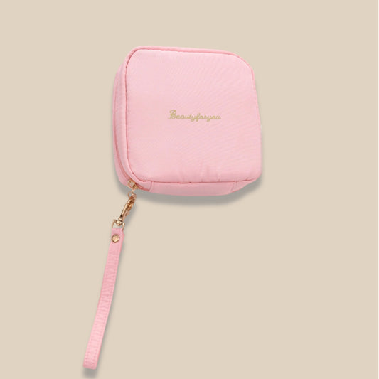 Portable Zipper Makeup Pouch Travel Cosmetic Bag