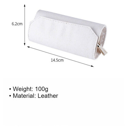 Leather Roll Up Jewelry Travel Organizer