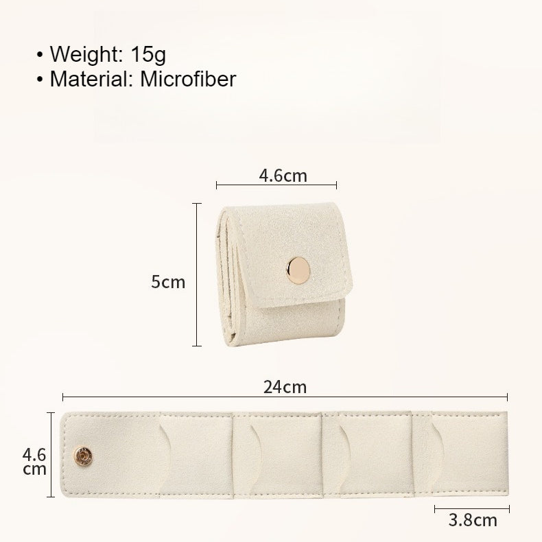 Ultra Compact Portable Microfiber Jewelry Pouch