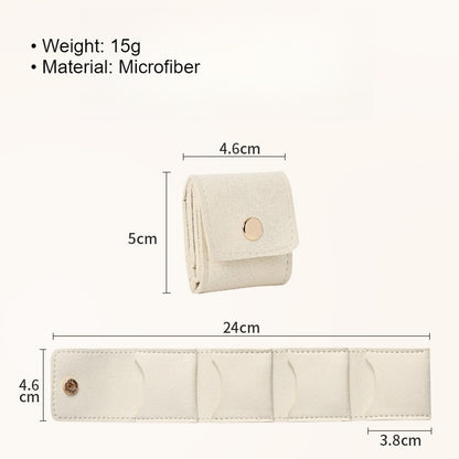 Ultra Compact Portable Microfiber Jewelry Pouch