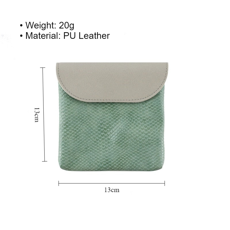 Stylish Snake Print PU Leather Mini Card Wallet
