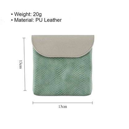 Stylish Snake Print PU Leather Mini Card Wallet