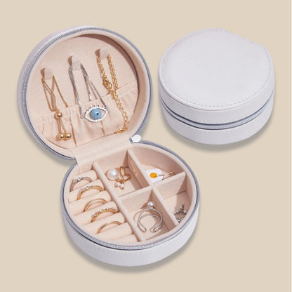Creative PU Leather Minimalist Jewelry Box Portable