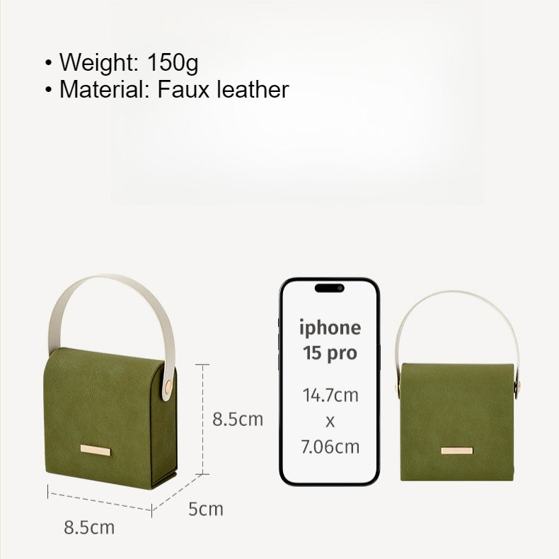 Portable Handheld Color Block Jewelry Box For Travel