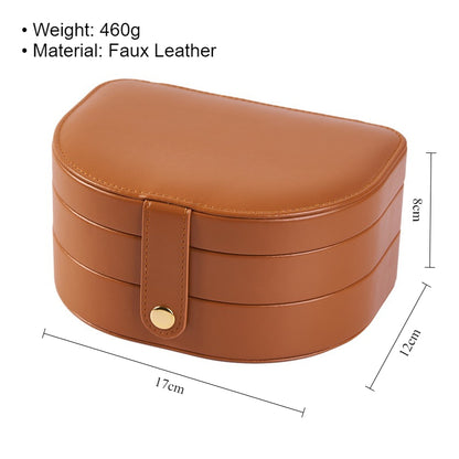 Multi Layer Jewelry Organizer Box for Rings Earrings