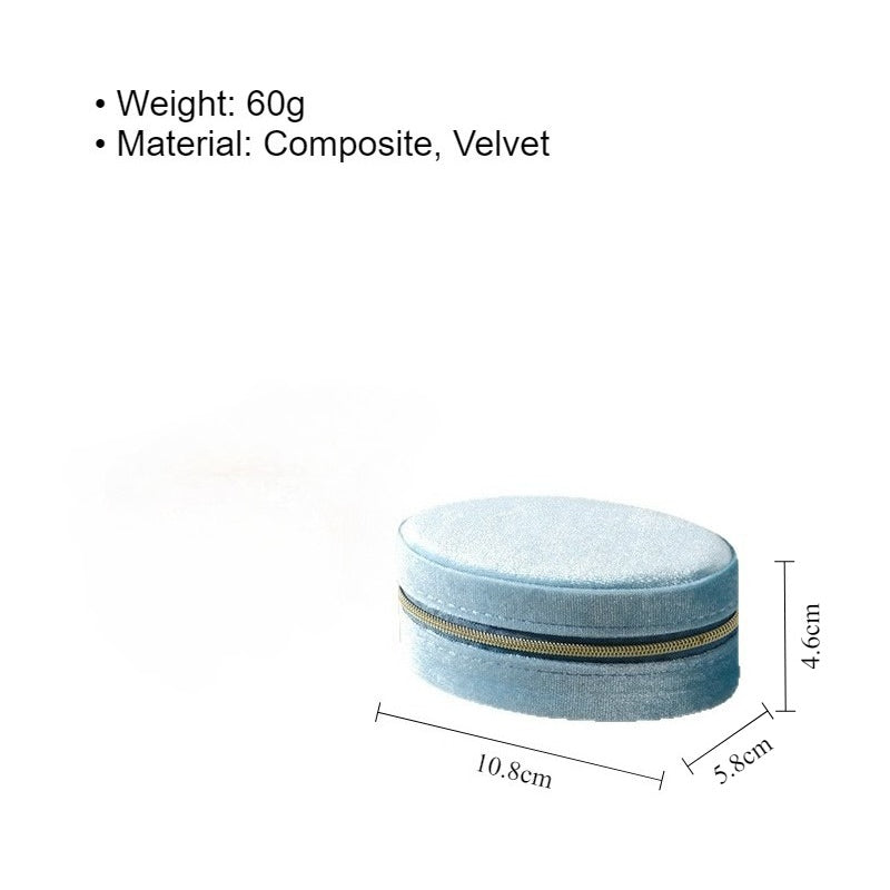 Retro Velvet Ring Jewelry Box Portable Multiple Colors
