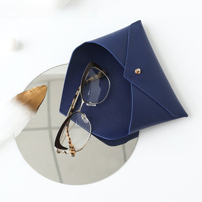 Fashion PU Sunglasses Case Soft Pouch Multiple Colors