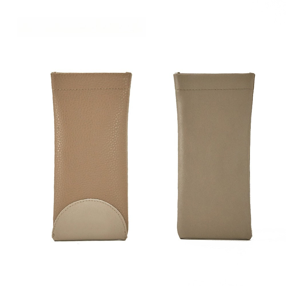 Portable PU Sunglasses Pouch Simple Case